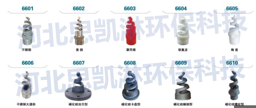 不锈钢螺旋喷头
