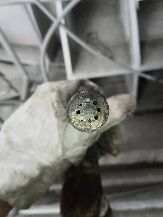 承德宽城水泥厂超低排放改造现场脱硝喷枪使用情况